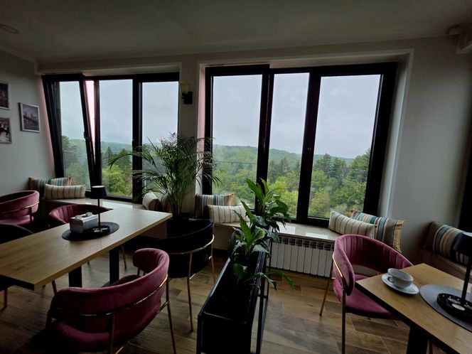 Kawiarnia Widokowa w Polańczyku Perła Bieszczadów.