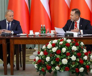Iskrzy między Donaldem Tuskiem a Karolem Nawrockim