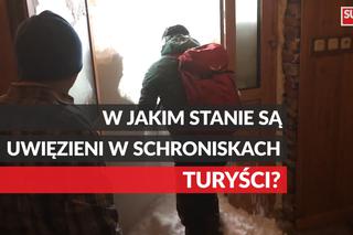 Turyści utknęli w schroniskach w Tatrach. Część ewakuowano śmigłowcem [WIDEO]