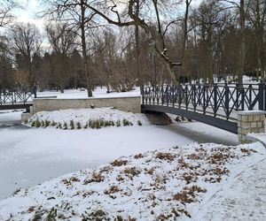 Nałęczów - Park Zdrojowy zimą