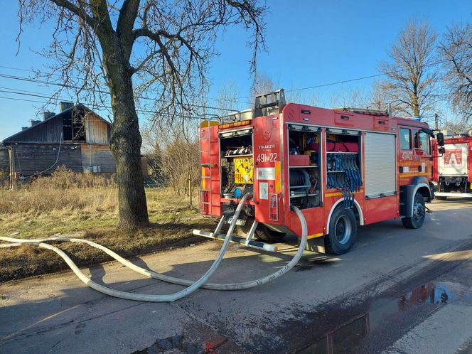 Pożar na osiedlu Bugaj w Starachowicach
