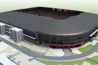 Stadion Miejski GKS Tychy. Autorem projektu jest PERBO-PROJEKT