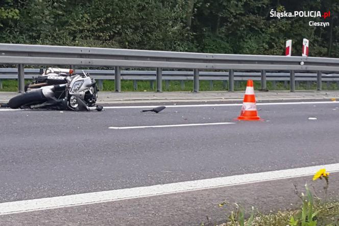 Tragiczny wypadek w Wiślicy. Nie żyje motocyklista [ZDJĘCIA]