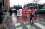 Protest pracowników sądów we Wrocławiu