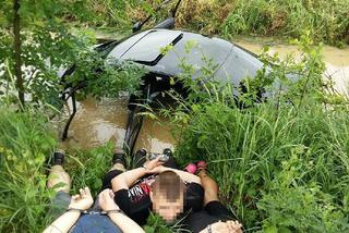 Nieudana ucieczka przed policją skończyła się w rowie