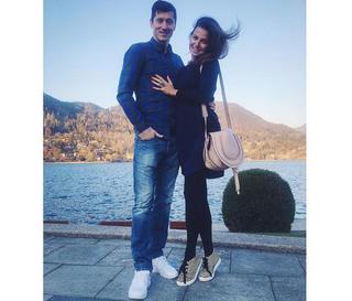 Robert Lewandowski i Anna Lewandowska