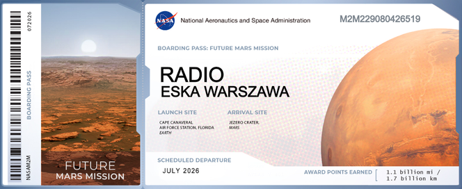 Radio ESKA Warszawa leci na Marsa!