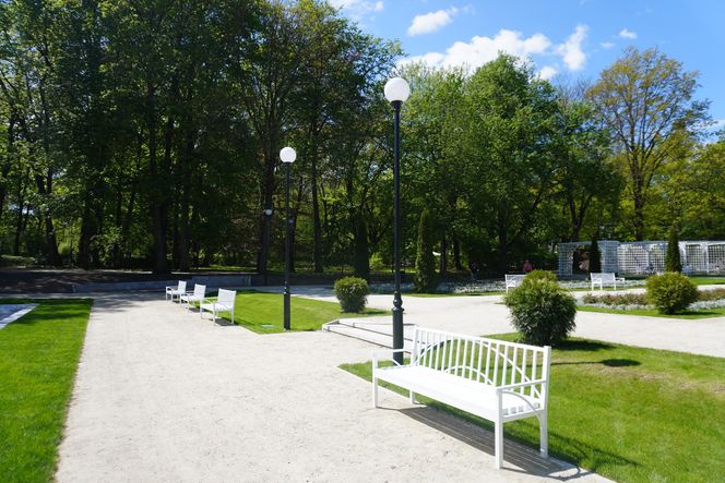 Różanka w Parku Planty po remoncie