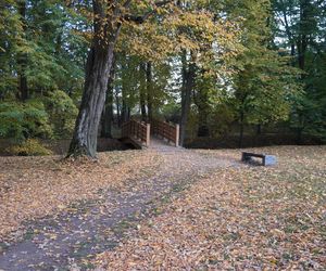 Park Lubomirskich w Białymstoku jesienią 