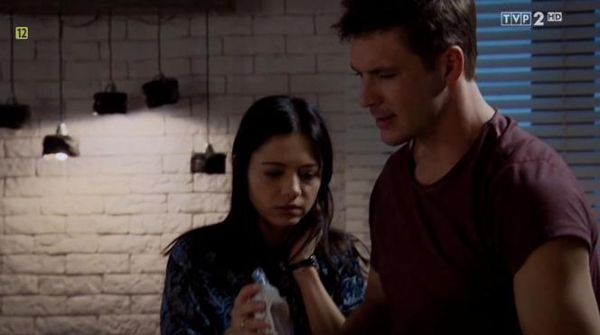 M jak miłość odcinek 1438, Iza (Adriana Kalska), Marcin (Mikołaj Roznerski)