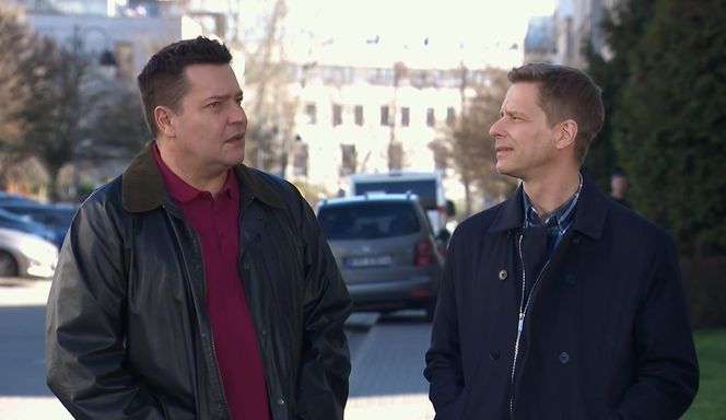 Na Wspólnej odc. 4047. Michał (Robert Kudelski), Robert Tadeusiak (Dariusz Wnuk)