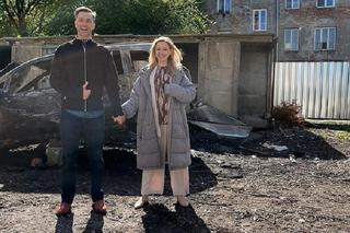 Na dobre i na złe po wakacjach 2023. Paulina Gałązka (Dominika) i Filip Bobek (Marcin) na planie