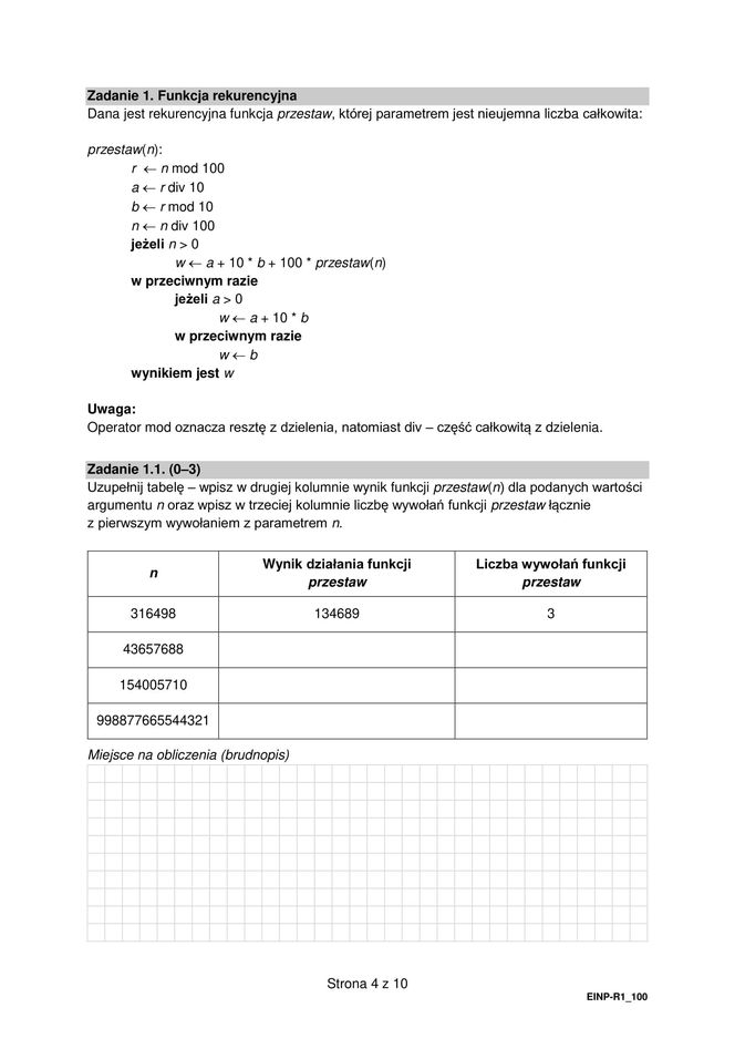 Matura 2025 informatyka rozszerzona - arkusz CKE 14.05.2025 - Formuła 2015