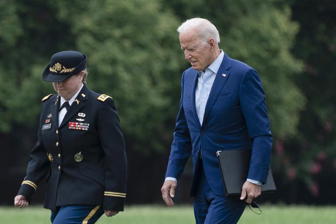 Prezydent Biden przybył do Fort Lesley wygłosić przemówienie o sytuacji w Afganistanie 