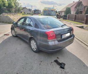 Wypadek w Osinach. Ranny motocyklista trafił do szpitala