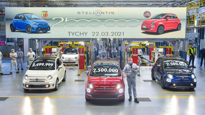 2,5 miliona Fiatów 500 z fabryki w Tychach