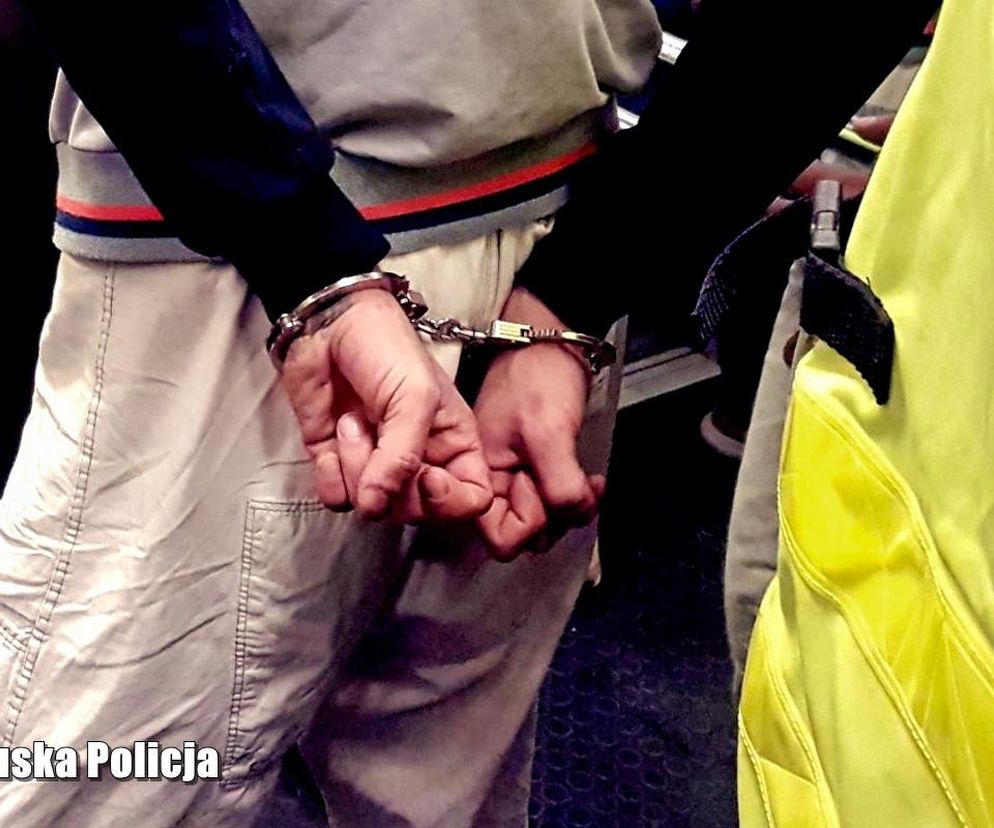 Kajdanki, sprawca, policja - zdjęcie ilustracyjne