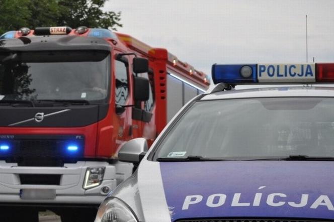Samochód osobowy zderzył się z ciężarówką w Tuszynie