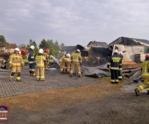 Pożar blaszanego warsztatu na ul. Ruchu Oporu w Bojszowach Nowych