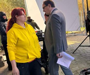Ekipa filmowa w schronisku dla zwierząt w Nowym Sączu 