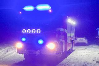 Wielkie oczy wołały o pomoc. Puszczyk utknął w kominku