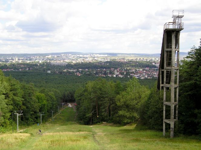 Skocznia narciarska w Kielcach na starych fotografiach