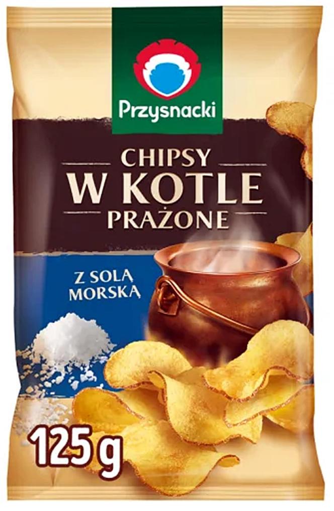 Przysnacki Chipsy w Kotle prażone z solą morską 125g