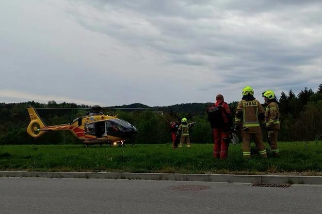 Wypadek w Skamieniałym Mieście w Ciężkowicach