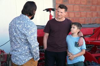 Barwy szczęścia odc. 3112. Łukasz (Michał Rolnicki), Borys (Jakub Wieczorek), Ksawery (Bartosz Gruchot)