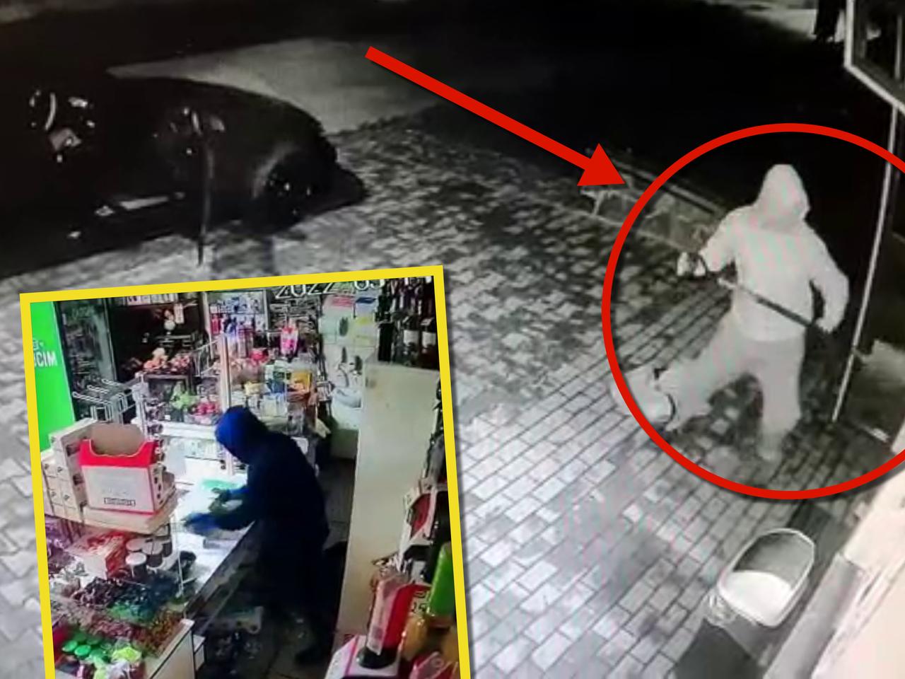 Ze szpadlem po papierosy. Zuchwała kradzież w sklepie w Silnowie [WIDEO]