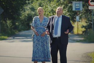 	M jak miłość odc. 1831. Jagoda (Katarzyna Kołeczek), Tadeusz (Bartłomiej Nowosielski)