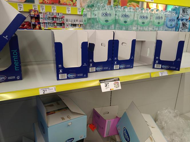 Oblężenie w radomskich sklepach z powodu koronawirusa 