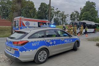 Malbork: Wypadek z udziałem autobusu. 5 pasażerów w szpitalu. Wśród poszkodowanych jest dziecko