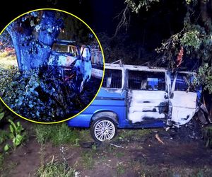 Bus spłonął, 42-latek nie żyje! Nocna makabra w Radomsku [ZDJĘCIA]