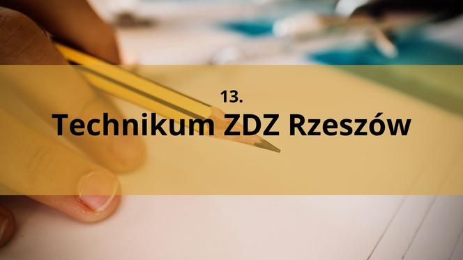 Miejsce 1274 w Polsce Technikum ZDZ Rzeszów