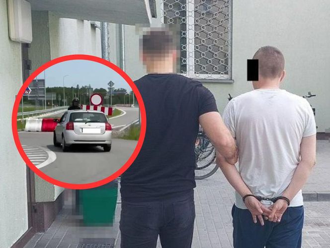 „Wziął na maskę” motocyklistę, który chciał go zatrzymać, gdy jechał wężykiem