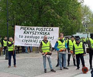 Protest branży drzewnej w Białymstoku - 16 kwietnia 2024