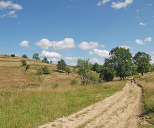 Opustoszałe miejsce w Małopolsce. Po wojnie wysiedlono stamtąd wszystkich mieszkańców 