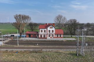 Dworzec w Kołodziejewie na Kujawach