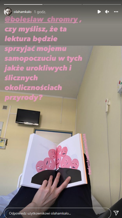 Ola Hamkało w szpitalu