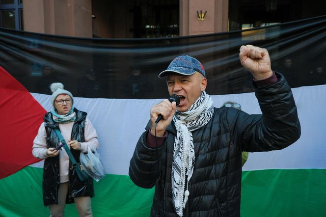 Manifestacja przed siedzibą MSZ w Warszawie (2.10.2025)