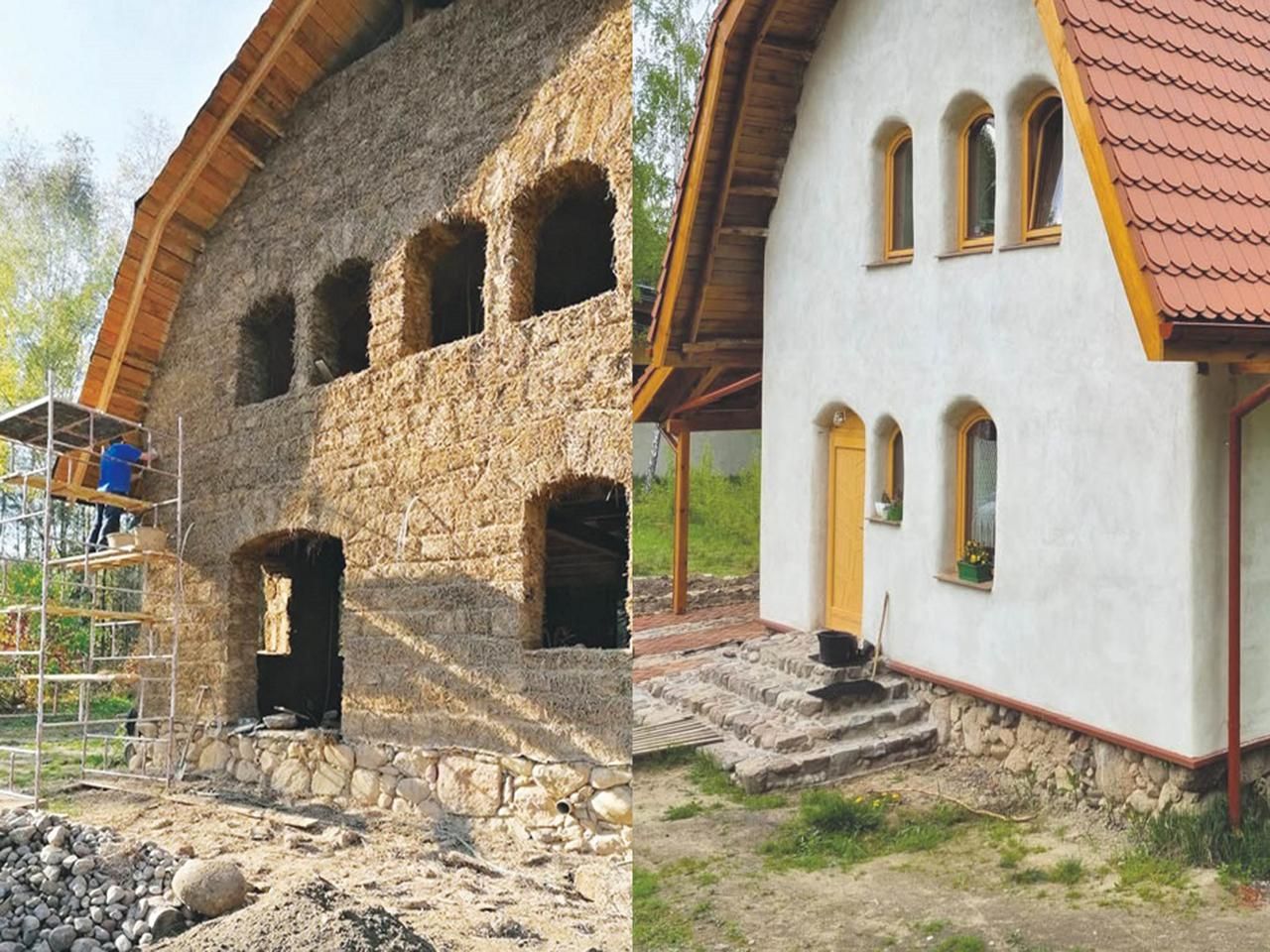 Dom ze słomy i z gliny - jak zbudować zdrowy dom z naturalnych ...