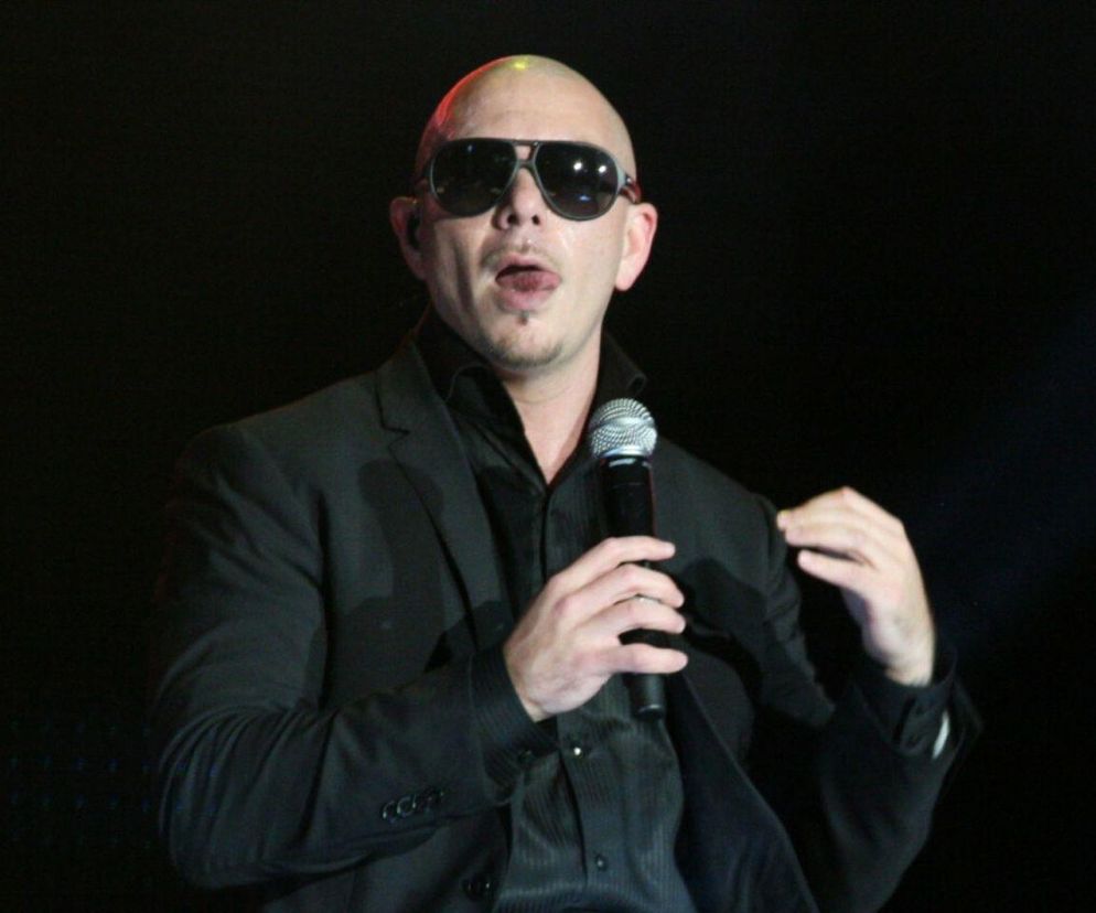 Pitbull podczas pierwszego koncertu w Polsce