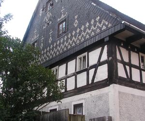 Remont domu szachulcowego w Płóczkach Górnych (Dolny Śląsk)