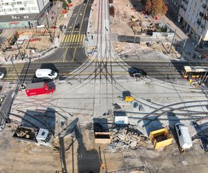 Budowa tramwaju do Dworca Zachodniego w Warszawie we wrześniu 2025 r.