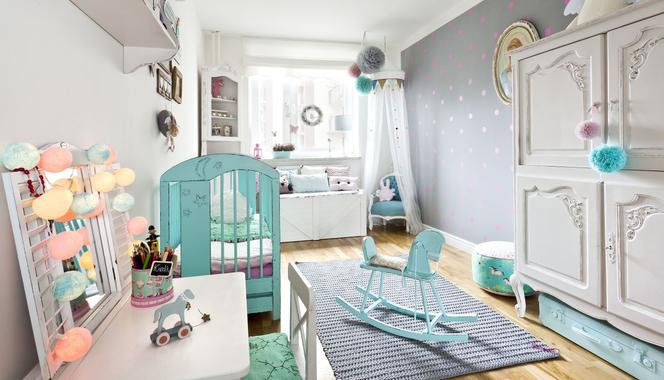 Pokój dla dziecka w stylu shabby chic