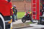 Dramat podczas egzaminu na prawo jazdy w Słupsku. Motocyklista runął na ziemię