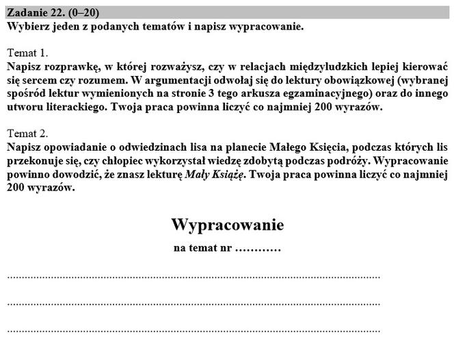 Egzamin ósmoklasisty 2020 z języka polskiego! Arkusze CKE z 2019 roku