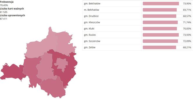 Jak głosowali mieszkańcy Bełchatowa i powiatu? Kto najliczniej poszedł na wybory? 