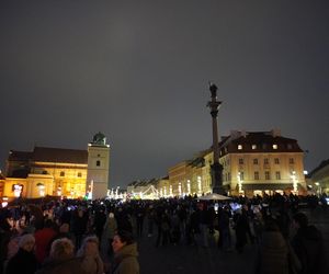 Świąteczna iluminacja placu Zamkowego 7.12.2024